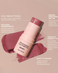 5-in-1 beauty stick with berry colour
