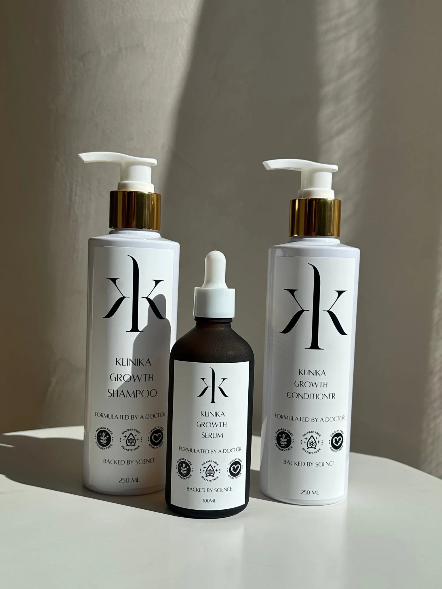 Klinika Hair Growth Bundle – shampoo, conditioner and growth serum