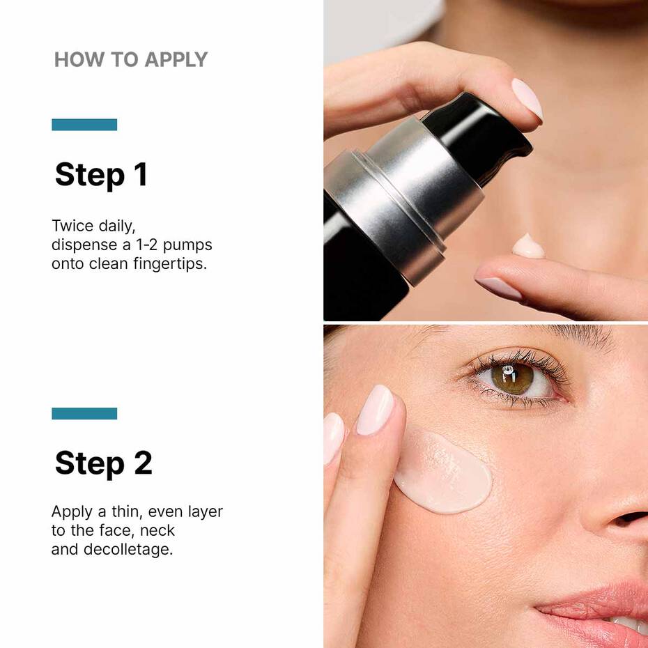 Instructions on how to apply SkinCeuticals Advanced RGN-6