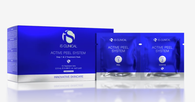 iS Clinical Active Peel System – box and pad sachets