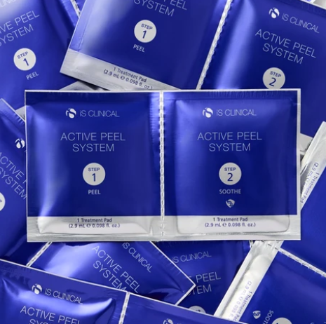iS Clinical Active Peel System – Step 1 and Step 2 peel pad sachets