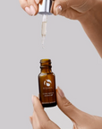 iS Clinical C Eye Serum Advance+ – dropper being drawn from the bottle